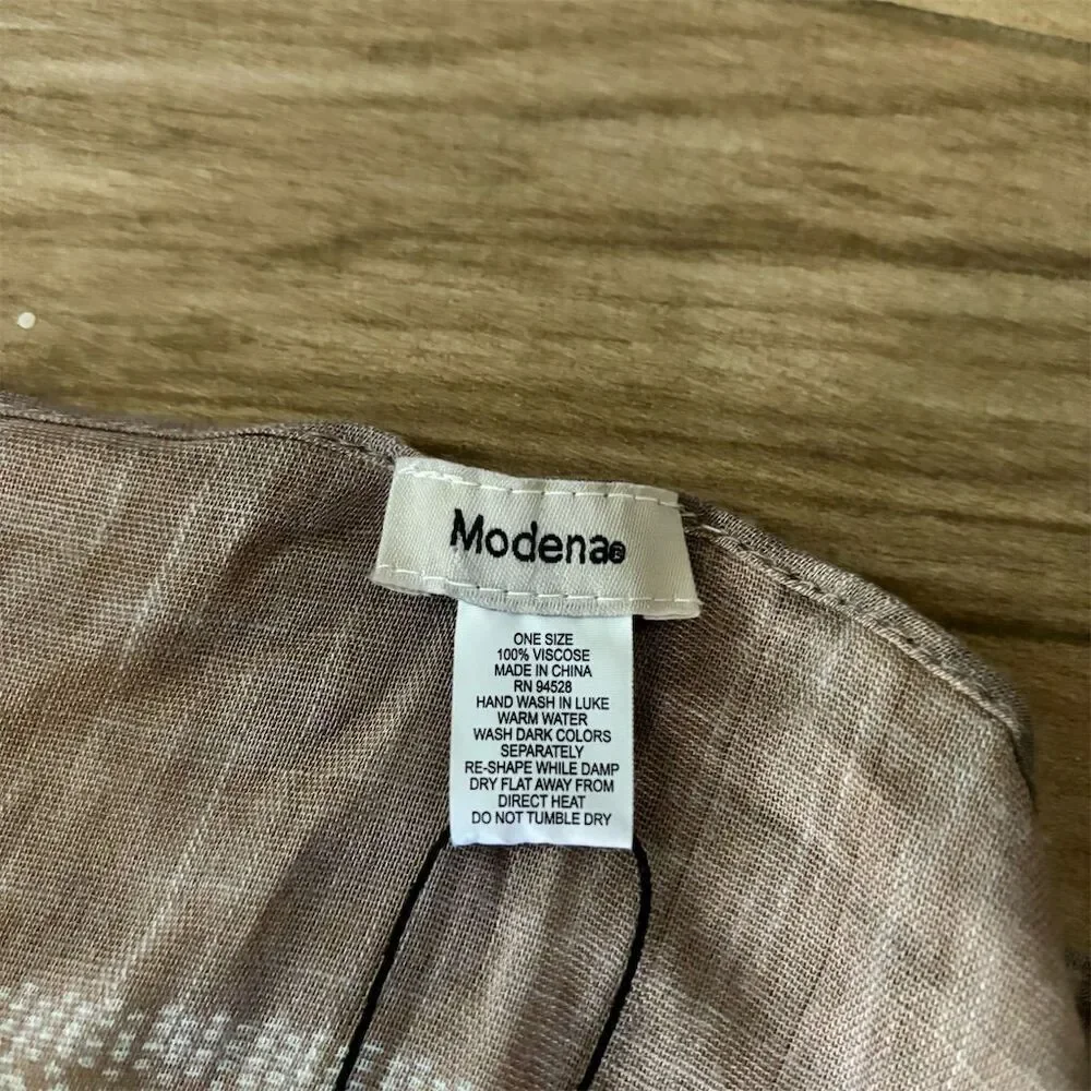MODENA Women's Gray Kimono Duster One Size Tassel Casual Cover Up